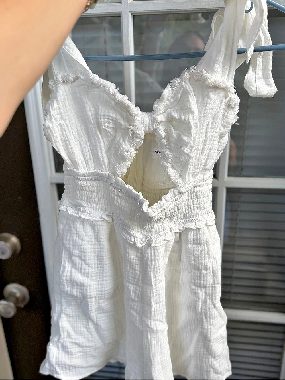 Shop Neighbor Mini Dress in White Size Small Like New